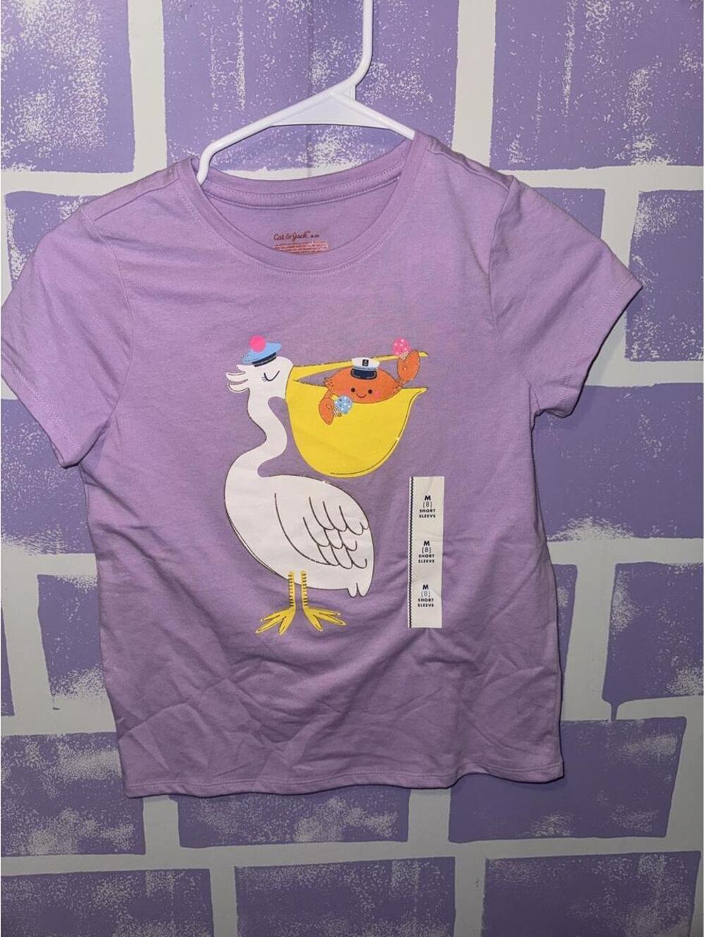 Cat & Jack Kid's Purple and Multi Tshirt